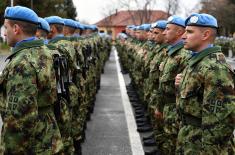 Seeing off the Infantry troops on their way to the UN Peacekeeping Operation in Lebanon