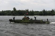 A part of the demonstration of River Flotilla’s capabilities successfully performed