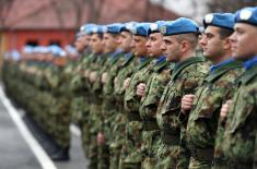 Seeing off the Infantry troops on their way to the UN Peacekeeping Operation in Lebanon