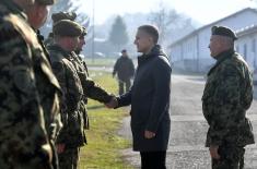 Minister Stefanović inspects works at Loznica’s “Corporal Momčilo Gavrić“ barracks