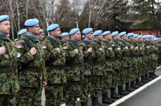 Seeing off the Infantry troops on their way to the UN Peacekeeping Operation in Lebanon