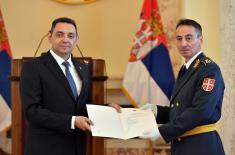 Minister Vulin: The Serbian Armed Forces follows its supreme commander