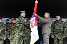 Seeing off the Infantry troops on their way to the UN Peacekeeping Operation in Lebanon