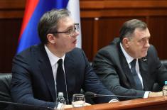 President Vučić: Throughout the History of Serbs on either side of the Drina there has not been a period this long without a single harsh word