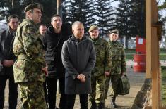 Minister Stefanović inspects works at Loznica’s “Corporal Momčilo Gavrić“ barracks