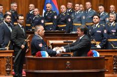 Svečanost povodom završetka školovanja 13. klase VSBO i oficira 67. klase GŠU