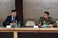 Defence Minister talked to members of the Training Command 