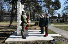 Delegation representing Ministry of Defence and Serbian Armed Forces lays wreaths to mark Defenders of the Fatherland Day