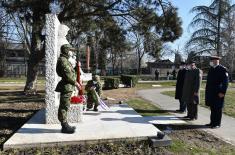 Delegation representing Ministry of Defence and Serbian Armed Forces lays wreaths to mark Defenders of the Fatherland Day