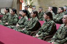 Defence Minister talked to members of the Training Command 