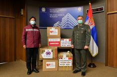 Donacija članova lekarskog tima iz Narodne Republike Kine Upravi za vojno zdravstvo 