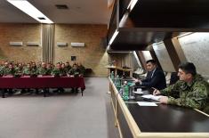 Defence Minister talked to members of the Training Command 