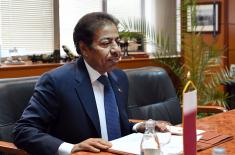 Minister of Defence meets Qatari Ambassador