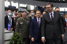 President Vučić Opened 10th International Exhibition of Arms and Military Equipment “PARTNER 2021”