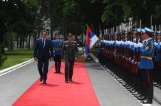Minister Gašić visits Serbian Armed Forces General Staff