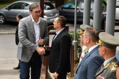 President Vučić visits reconstructed Military Boarding High School