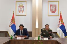 Minister Gašić visits Serbian Armed Forces General Staff