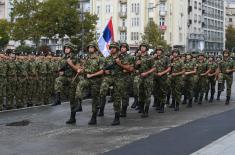 General Rehearsal of Promotion of Youngest Officers of Serbian Armed Forces