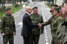 Minister Vučević visits Training Command