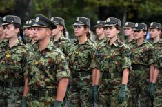 General Rehearsal of Promotion of Youngest Officers of Serbian Armed Forces