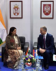 Minister Stefanović Talked to Minister of State for External Affairs of India Lekhi