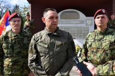 Minister Vulin: 63rd Parachute, always brigade, never battalion