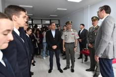 President Vučić visits reconstructed Military Boarding High School