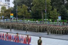 General Rehearsal of Promotion of Youngest Officers of Serbian Armed Forces