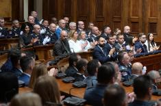 Свечаност поводом завршетка школовања 14. класе ВСБО и официра 68. класе ГШУ