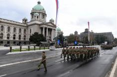 General Rehearsal of Promotion of Youngest Officers of Serbian Armed Forces