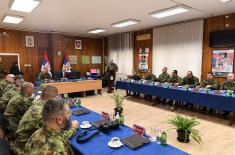 Minister Vučević visits Training Command