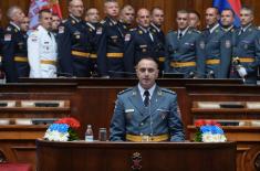 Свечаност поводом завршетка школовања 14. класе ВСБО и официра 68. класе ГШУ