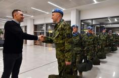 Reception of our Peacekeepers from the Central African Republic