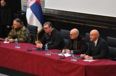 President Vučić visits Military Technical Institute