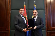 Plaques for exceptional cooperation and contribution to the work of the Ministry of Interior