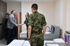 President Vučić visits reconstructed Military Boarding High School