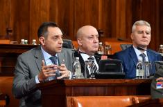 Minister Vulin presented the Defense and National Security Strategies of the Republic of Serbia at the National Assembly