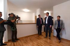 Visiting experimental apartment at the location of Zemun Gate