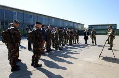 OSCE observers visit an air base and another military facility