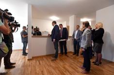 Visiting experimental apartment at the location of Zemun Gate