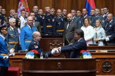 Свечаност поводом завршетка школовања 14. класе ВСБО и официра 68. класе ГШУ
