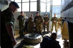OSCE observers visit an air base and another military facility