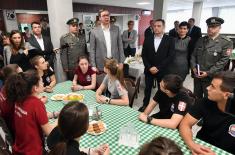 President Vučić visits reconstructed Military Boarding High School