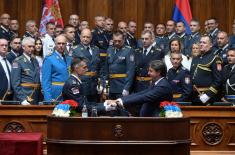 Свечаност поводом завршетка школовања 14. класе ВСБО и официра 68. класе ГШУ