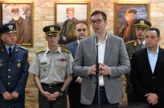 President Vučić visits reconstructed Military Boarding High School