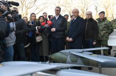 President Vučić visits Military Technical Institute