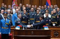 Свечаност поводом завршетка школовања 14. класе ВСБО и официра 68. класе ГШУ