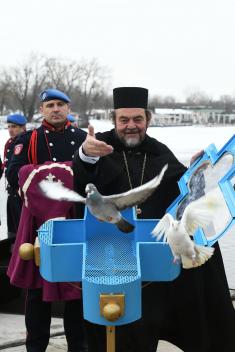 MA cadet swam first to the Holy Cross 