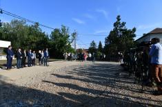 Visiting experimental apartment at the location of Zemun Gate