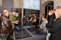 Professors and students of Higher Education Institution for applied studies for Entrepreneurship visit exhibition ‘Defence 78’